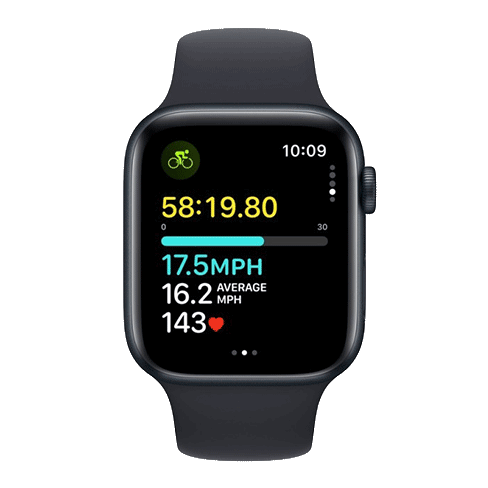 Apple Watch SE (2023) 44mm Aluminium Case | Sport Band M/L Tumši zils 5 img.