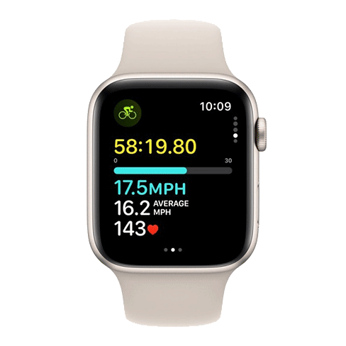 Apple Watch SE (2023) 44mm Aluminium Case | Sport Band M/L Bēšs 5 img.