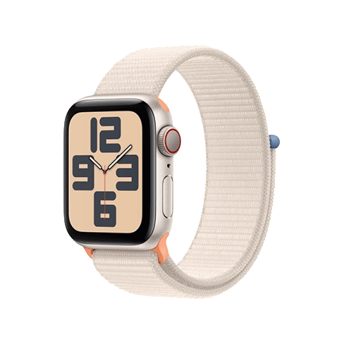 Apple Watch SE (2023) 40mm Aluminium Case | Sport Loop Bēšs 1 img.