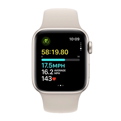 Apple Watch SE (2023) 40mm Aluminium Case | Sport Band S/M Bēšs 5 img.