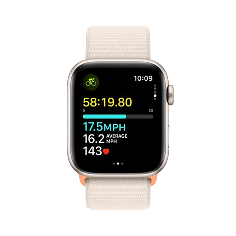 Apple Watch SE (2023) 44mm Aluminium Case | Sport Loop | Izpakota ierīce Bēšs 5 img.