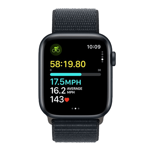 Apple Watch SE (2023) 44mm Aluminium Case | Sport Loop Tumši zils 5 img.