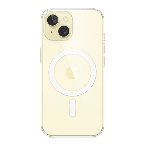 Apple iPhone 15 aizsargvāciņš (Clear Case with MagSafe) Caurspīdīgs 6 img.