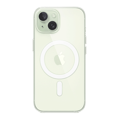 Apple iPhone 15 aizsargvāciņš (Clear Case with MagSafe) Caurspīdīgs 5 img.