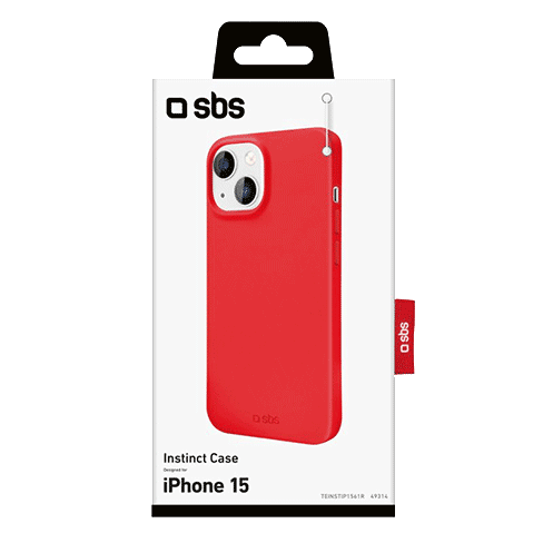 SBS Apple iPhone 15 чехол (Instinct Cover) Красный 3 img.