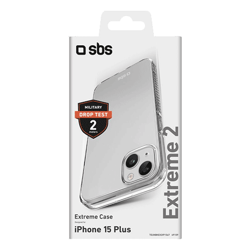 SBS Apple iPhone 15 Plus aizsargvāciņš (Extreme X2 Cover) Caurspīdīgs 3 img.