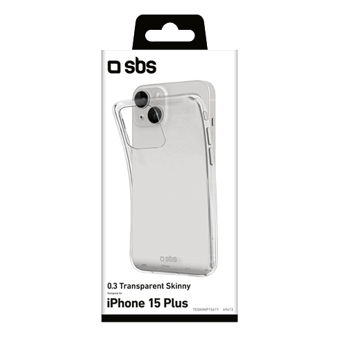 SBS Apple iPhone 15 Plus aizsargvāciņš (Skinny Cover) Caurspīdīgs 2 img.