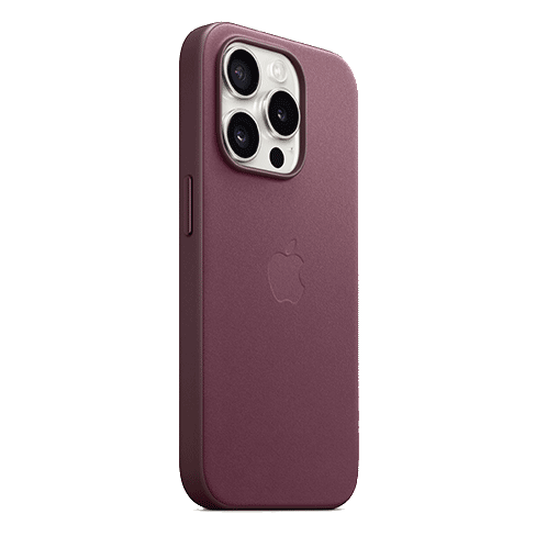 Apple iPhone 15 Pro чехол (FineWoven Case with MagSafe) Фиолетовый 3 img.