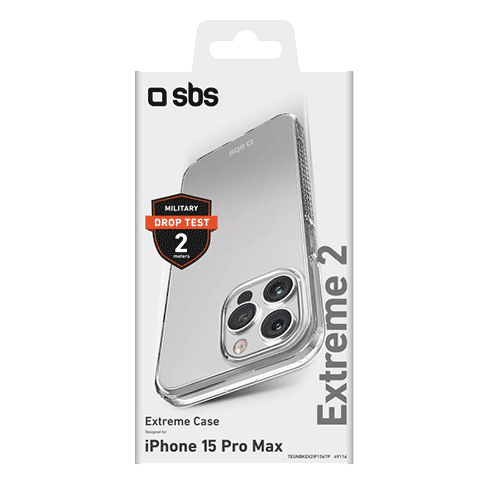 SBS Apple iPhone 15 Pro Max aizsargvāciņš (Extreme X2 Cover) Caurspīdīgs 3 img.