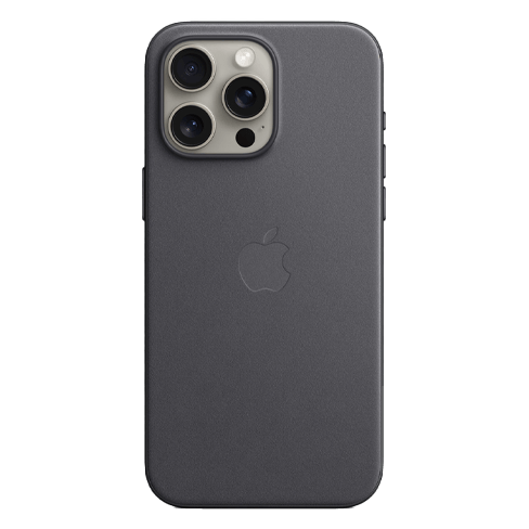 Apple iPhone 15 Pro Max aizsargvāciņš (FineWoven Case with MagSafe) Melns 1 img.