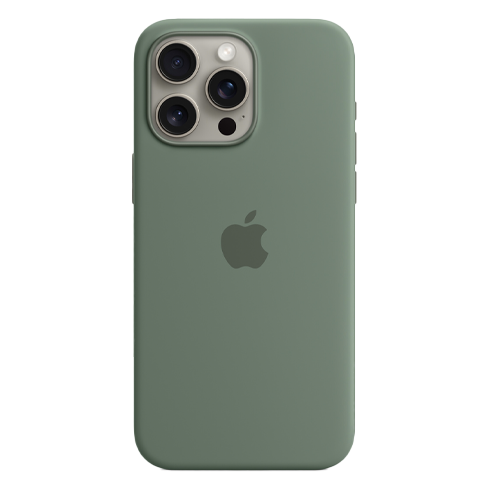 Apple iPhone 15 Pro Max aizsargvāciņš (Silicone Case with MagSafe) Zaļš 1 img.