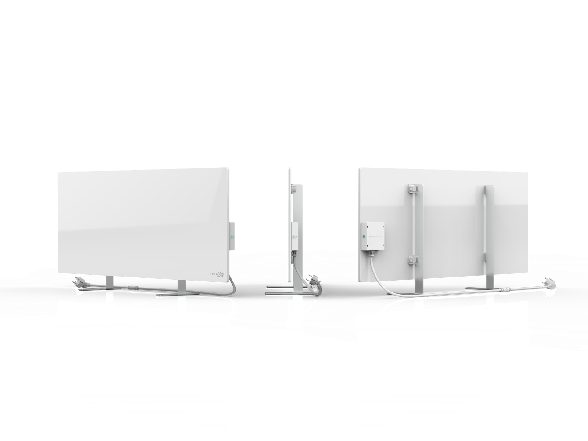 Aeno Premium Eco Smart sildītājs Balts 2 img.