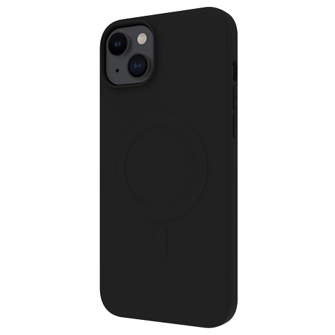 Muvit Apple iPhone 15 Plus MagSafe чехол (Soft Touch Cover) Чёрный 3 img.