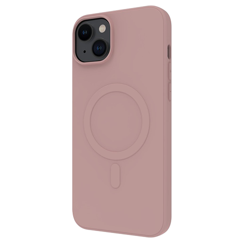 Muvit Apple iPhone 15 Plus MagSafe aizsargvāciņš (Soft Touch Cover) Rozā 3 img.