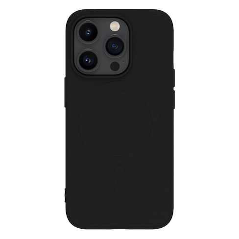 Muvit Apple iPhone 15 Pro MagSafe чехол (Soft Touch Cover) Чёрный 1 img.