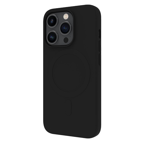 Muvit Apple iPhone 15 Pro MagSafe чехол (Soft Touch Cover) Чёрный 3 img.