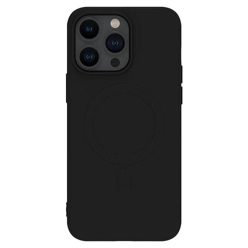 Muvit Apple iPhone 15 Pro Max MagSafe чехол (Soft Touch Cover) Чёрный 1 img.