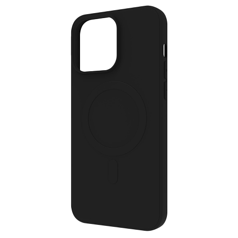 Muvit Apple iPhone 15 Pro Max MagSafe чехол (Soft Touch Cover) Чёрный 4 img.