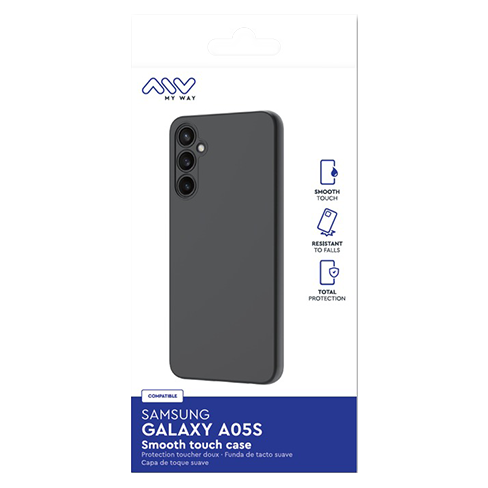 My Way Samsung Galaxy A05s aizsargvāciņš (Smoothie TPU Cover) Melns 2 img.