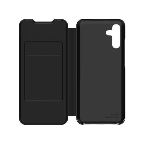 Samsung Galaxy A05s aizsargvāciņš (Wallet Flip Cover) Melns 2 img.