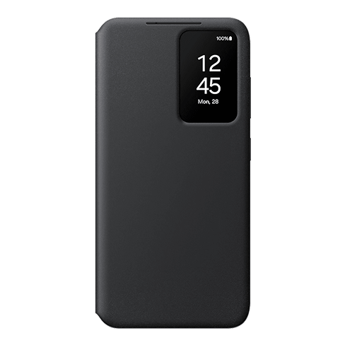 Samsung Galaxy S24 aizsargvāciņš (Smart View Wallet Case) Melns 3 img.