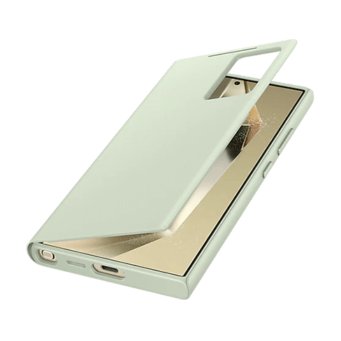 Samsung Galaxy S24 Ultra aizsargvāciņš (Smart View Wallet Case) Zaļš 3 img.