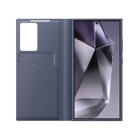 Samsung Galaxy S24 Ultra чехол (Smart View Wallet Case) Фиолетовый 2 img.