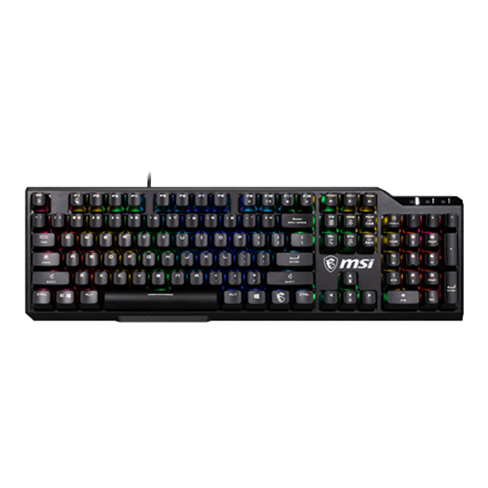 MSI Vigor GK41 LR Gaming keyboard Melns 1 img.