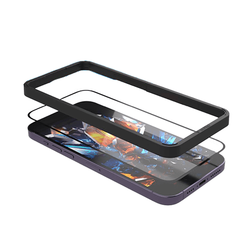 Fixed Samsung Galaxy A55 5G aizsargstikliņš (Armor Full Cover 2.5D Glass with applicator) Caurspīdīgi melns 3 img.