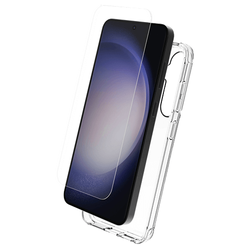 My Way Samsung Galaxy S24 aizsargvāciņš (Pack Soft Cover + 2D Screen Glass) Caurspīdīgs 1 img.
