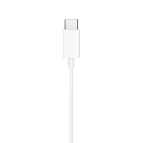 Apple Ear-Pods with USB-C Balts 5 img.