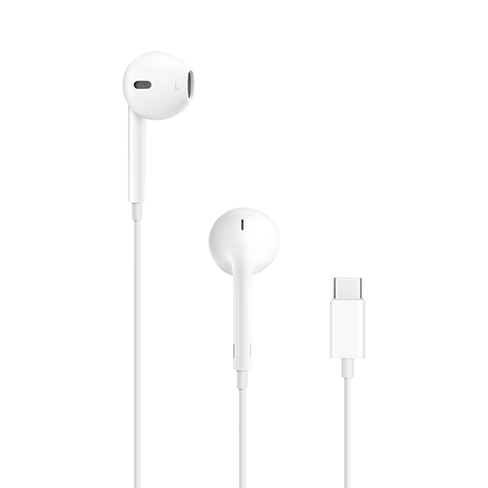Apple Ear-Pods with USB-C Balts 1 img.