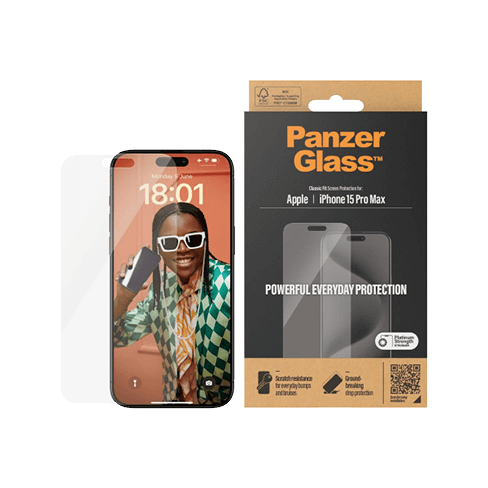 PanzerGlass Apple iPhone 15 Pro Max защитное стекло (Classic Fit Glass) Прозрачный 3 img.