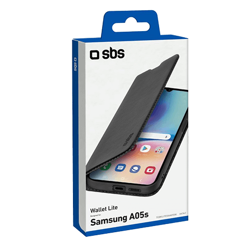 SBS Samsung Galaxy A05s aizsargvāciņš (Wallet Lite Case) Melns 2 img.