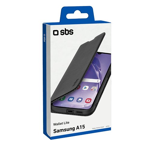 SBS Samsung Galaxy A15 5G aizsargvāciņš (Wallet Lite Case) Melns 2 img.