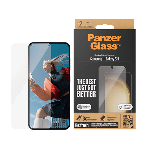 PanzerGlass Samsung Galaxy S24 защитное стекло (Ultra-Wide EasyAligner) Прозрачный 3 img.
