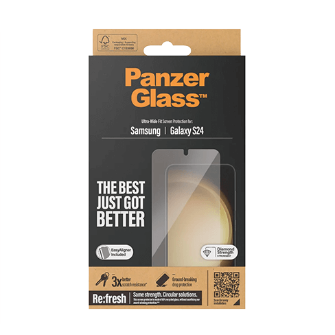 PanzerGlass Samsung Galaxy S24 защитное стекло (Ultra-Wide EasyAligner) Прозрачный 4 img.