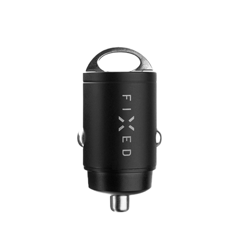 Fixed 30 W Car Charger | USB-C Melns 1 img.