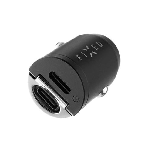 Fixed 30 W Car Charger | USB-C Melns 4 img.