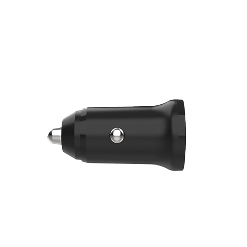 Fixed 20 W Car charger | USB-C/USB Melns 3 img.
