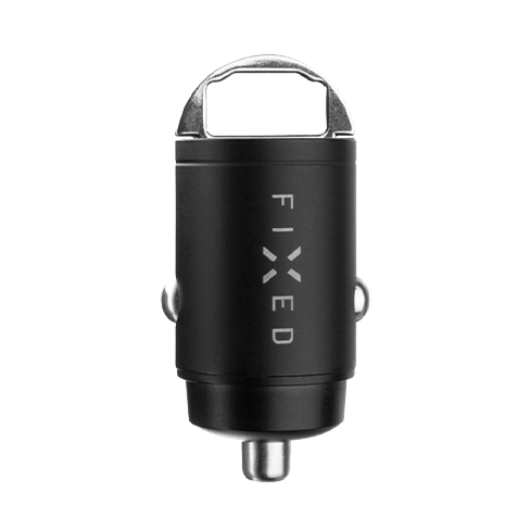 Fixed 30 W Car Charger | USB-C/USB Melns 1 img.