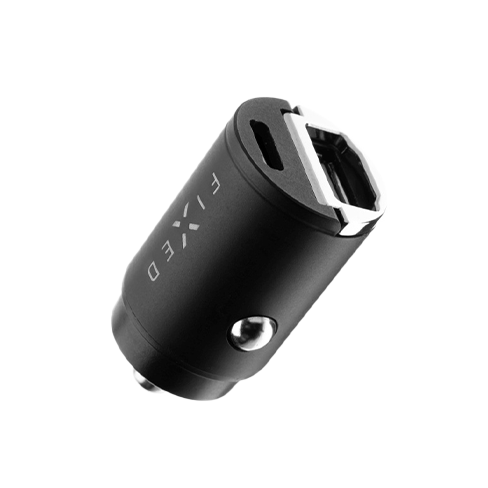 Fixed 30 W Car Charger | USB-C/USB Melns 2 img.