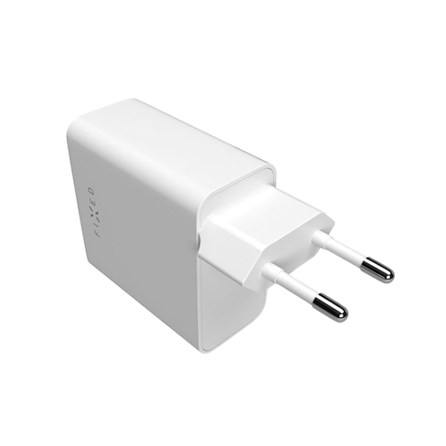 Fixed Dual USB-C Mains Charger PD | 65 W Balts 3 img.