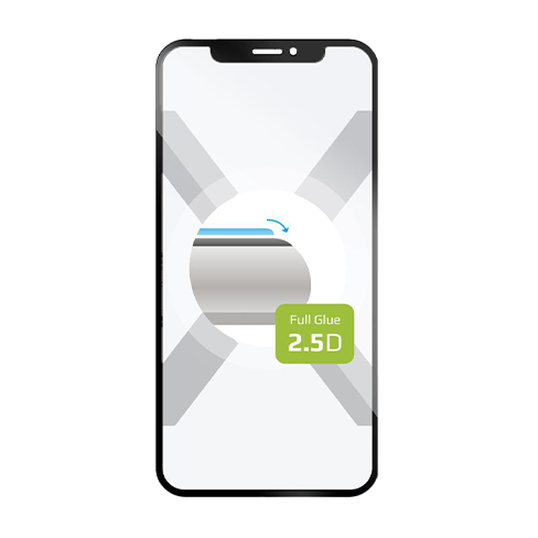 Fixed Apple iPhone 16 Pro aizsargstikliņš (Full Cover 2.5D Glass) Caurspīdīgi melns 1 img.