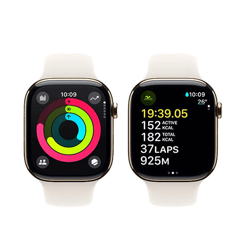 Apple Watch Series 10 46mm Titanium Case | Sport Band S/M Золотой 3 img.