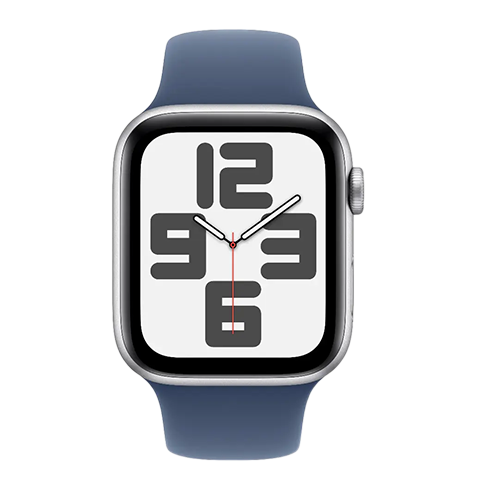 Apple Watch SE 40mm Aluminium Case | Sport Band S/M Sudrabs 2 img.