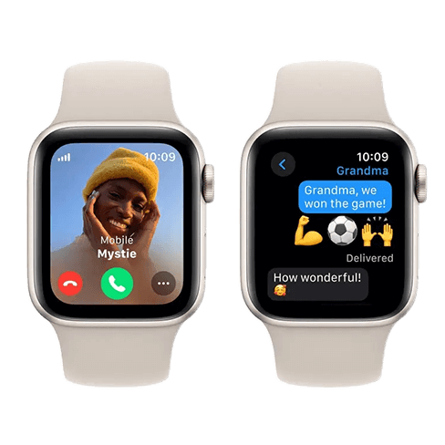 Apple Watch SE 40mm Aluminium Case | Sport Band S/M Bēšs 3 img.