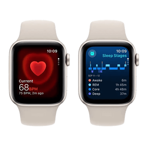 Apple Watch SE 40mm Aluminium Case | Sport Band S/M Bēšs 4 img.