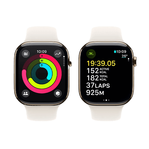 Apple Watch Series 10 42mm Titanium Case | Sport Band S/M Zelts 3 img.