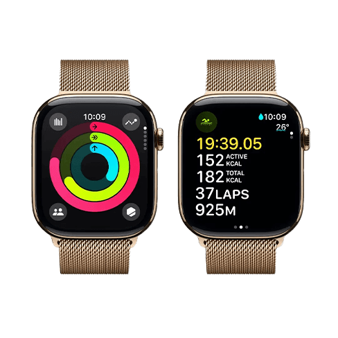 Apple Watch Series 10 42mm Titanium Case | Milanese Loop Zelts 3 img.